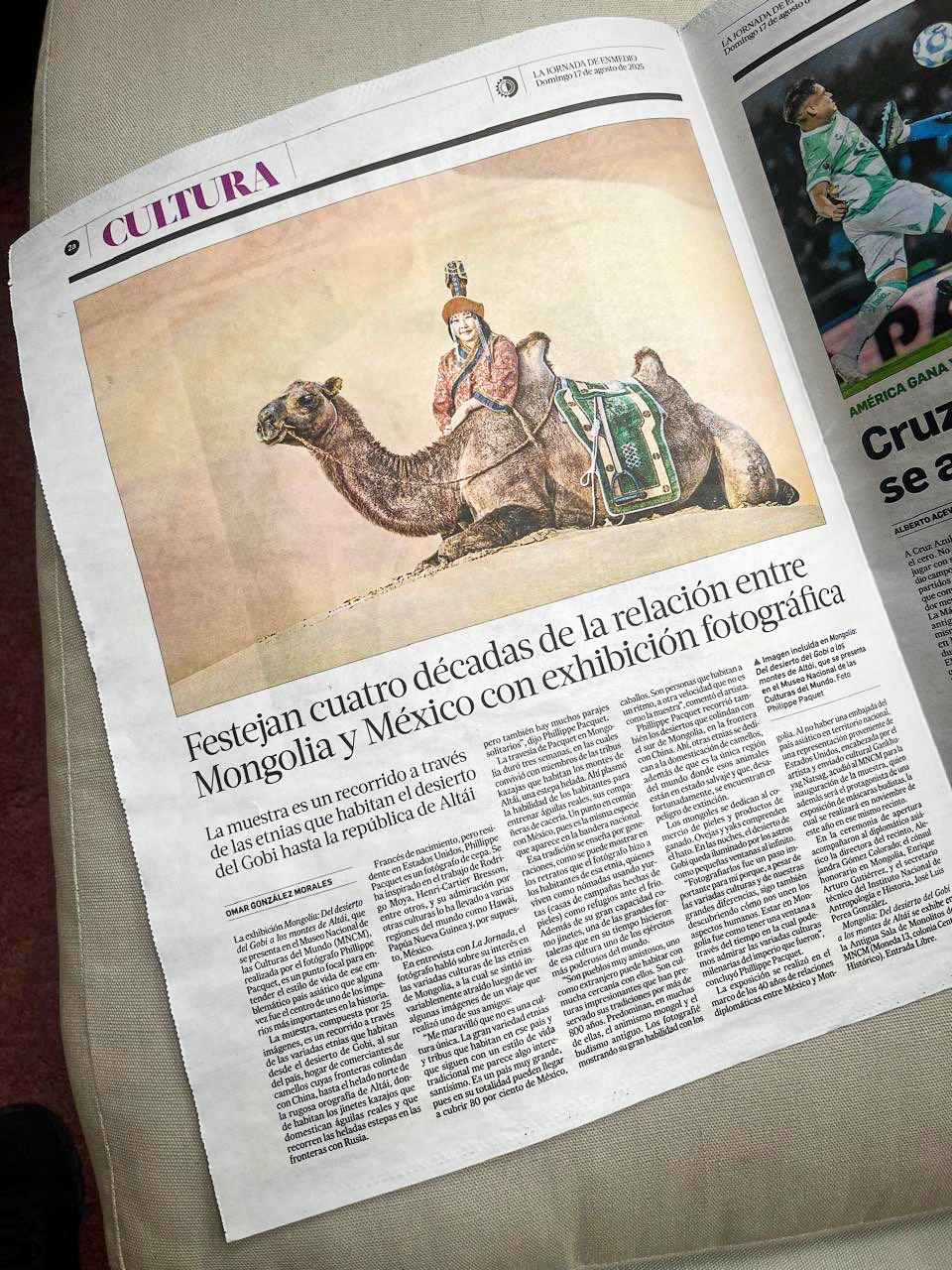 Festejan cinco décadas de la relación entre México y Mongolia con exhibición fotográfica